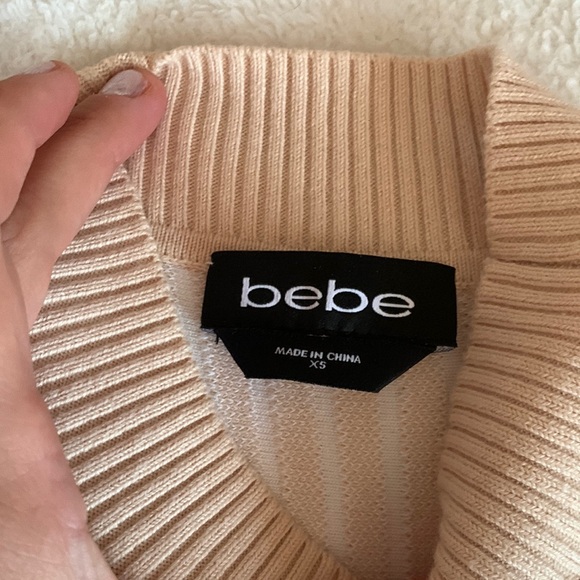 Beige Ribbed Sleeveless Top - Picture 2 of 5